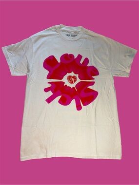 Don Toliver Love Sick Tour 2023 Pink Red and White short sleeve cotton tee